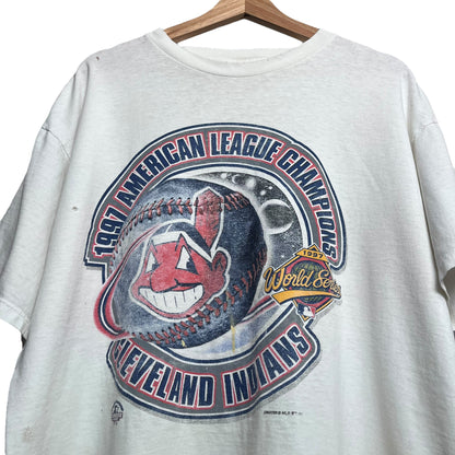 Vintage 1997 MLB Cleveland Indians World Series T-Shirt