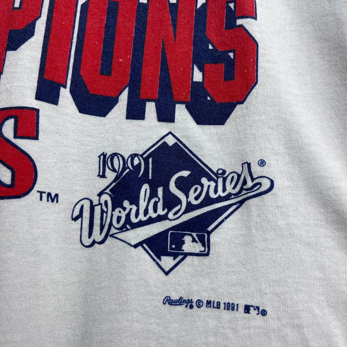 Vintage 1991 Minnesota Twins World Series Championship T-Shirt