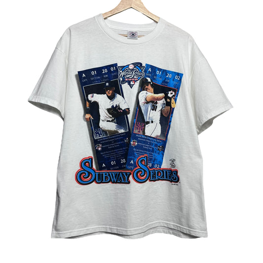 Vintage 2000 New York Yankees vs New York Mets Subway Series T-Shirt